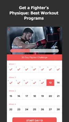 30 Day Fighter Challenge android App screenshot 6